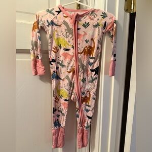 Little Sleepies Zippies Pink Dino